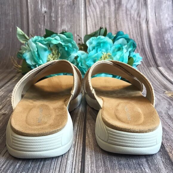 EASY SPIRIT Taite Tan Square Toe Casual Flat Sandals 9M - Picture 5 of 7